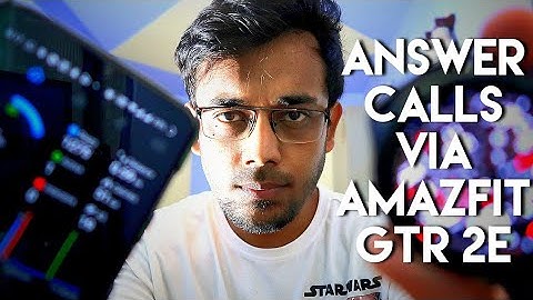 Accept Calls with Amazfit Gtr 2e directly via Bluetooth earphones.