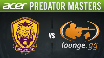 E-frag.net vs. CSGL [Map 1 BO3] Acer Predator Masters Season 2: Losers