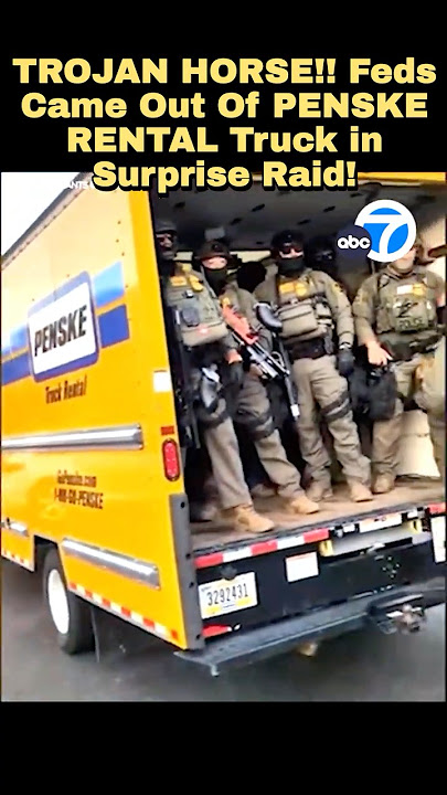 Agents Used PENSKE RENTAL TRUCK to Surprise Illegals In CA