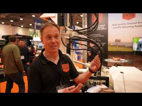 First Base Ground Screws at UK Construction Week