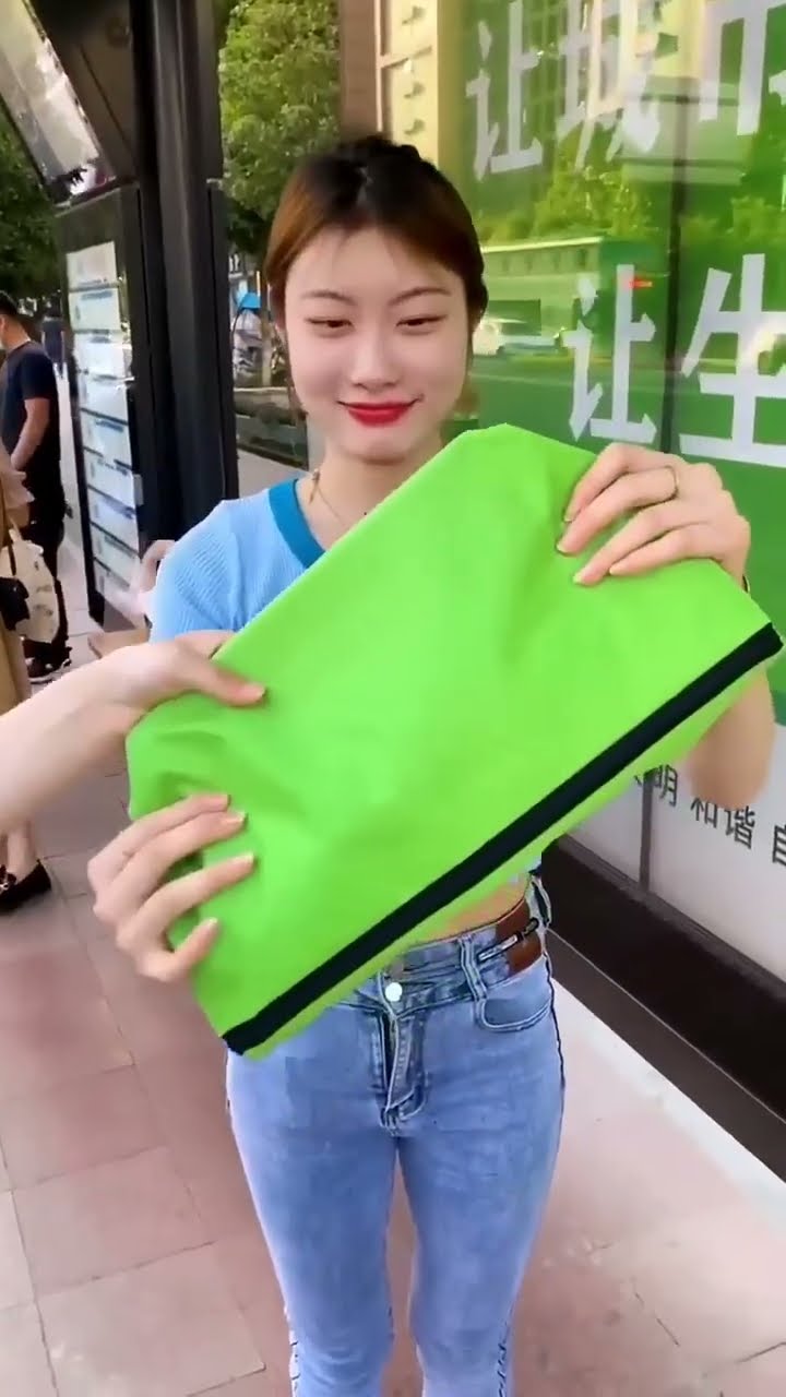 Product Link in Bio # 1902 Foldable Reusable Earth Friendly Shopping Bag