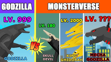 Godzilla vs MonsterVerse Kaiju Level Challenge Rampage | Kaiju Animation