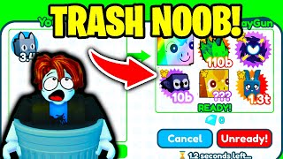 😱 POOR TRASHCAN Challenges RICH KIDS... | Pet Simulator X