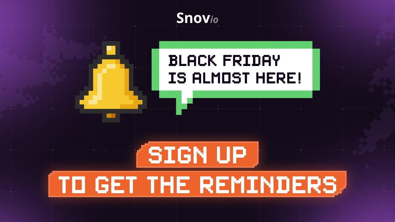 Snov.io's Black Friday Deal Awaits!