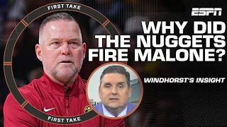 ODD TIMING?! ⏰ Brian Windhorst’s insight on why the Nuggets fired Michael Malone | First Take Net Worth