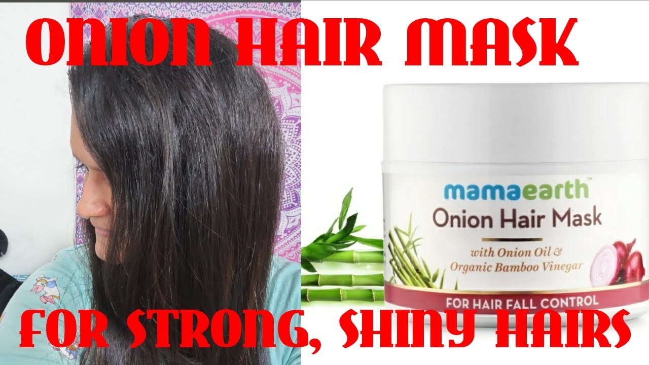 Mamaearth's Onion Hair Mask for Hairfall Control with Organic Bamboo