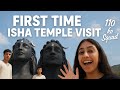 Ride with baby 110 sped 😱😱//first time visit isha temple 😍
