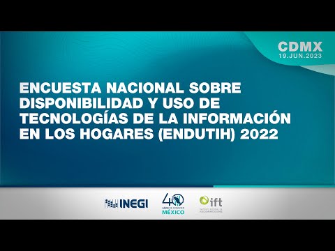 Conferencia de Prensa: ENDUTIH 2022