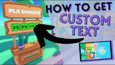 How To Get Custom Text Color/Fonts In PLS DONATE | Roblox Tutorial