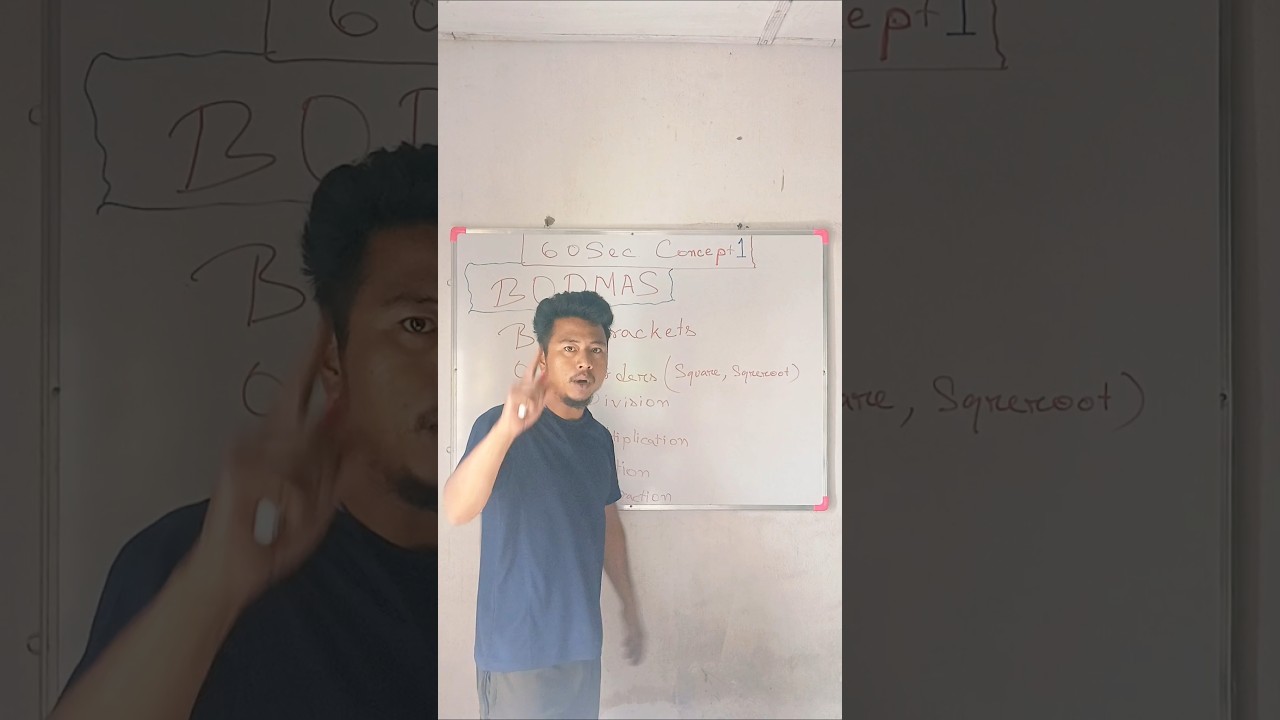 🧠 Use BODMAS to avoid silly mistakes!📲 