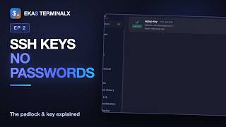 SSH Keys Explained Simply — Log In Without Passwords | EkaS TerminalX Tutorial