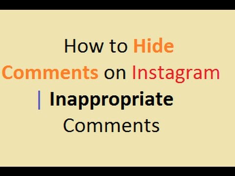 How to Hide Comments on Instagram - YouTube