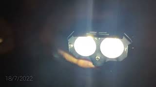 Lampu Tembak Sorot SQL 2 Mata LED Laser Gun D2 Nyala Putih Putih  Motor Mobil