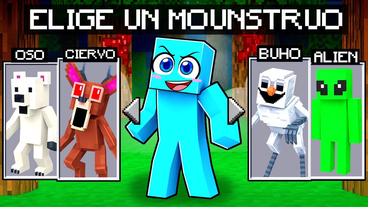 Minecraft pero Eliges a Tu MONSTRUO de 99 Noches en el Bosque!