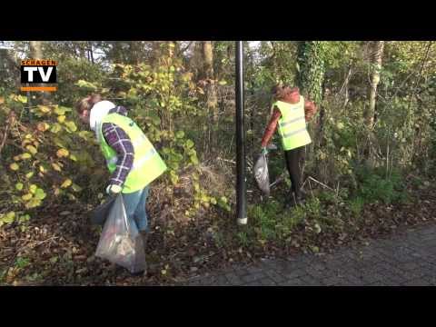 Leerlingen Regius College maken Schagen schoon