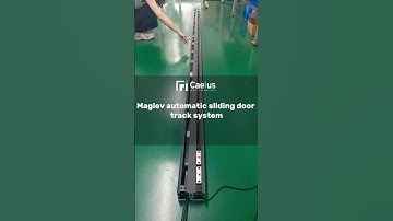 Maglev automatic sliding door track system. push and go, automatic door closing #automaticdoor
