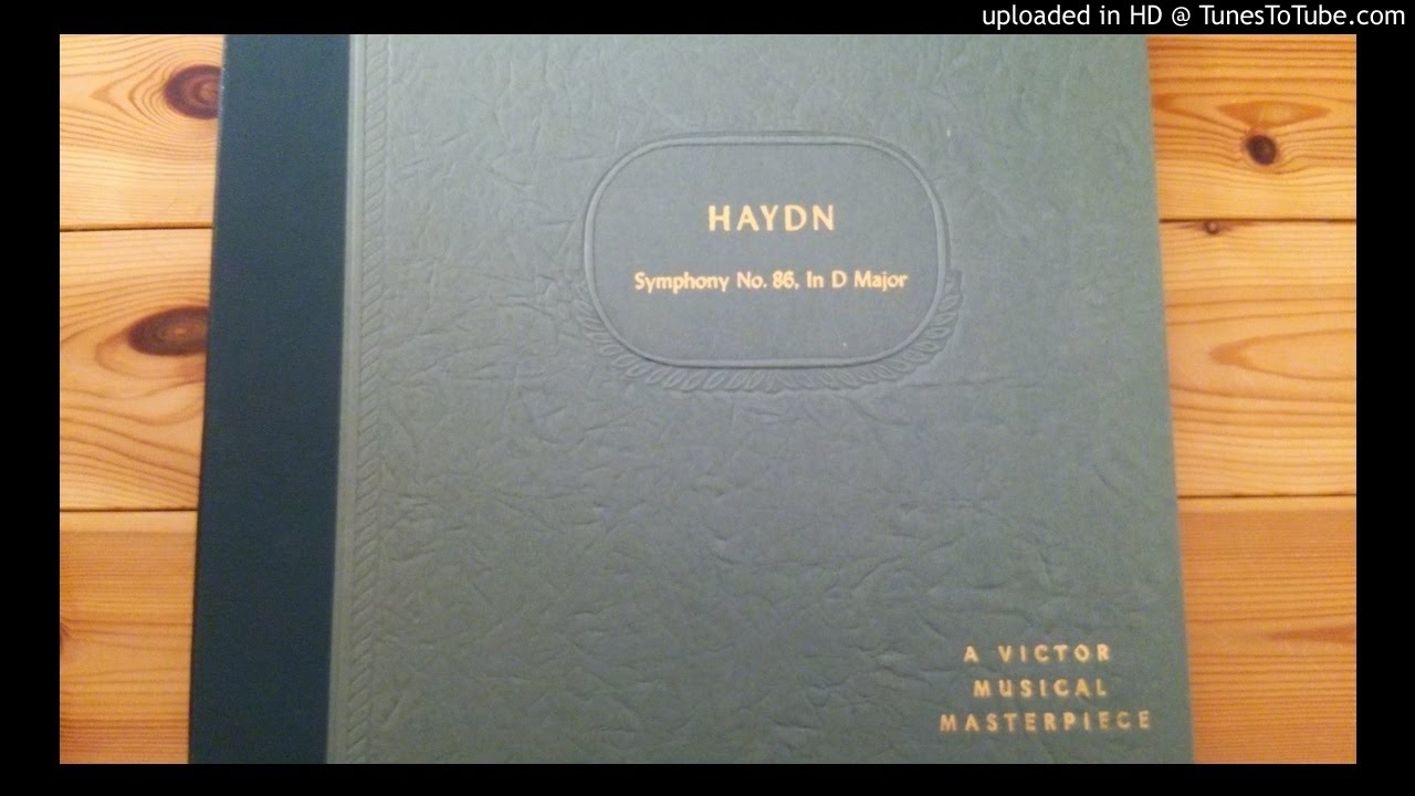 Bruno Walter: Haydn's Symphony No. 86 in D dur 1st mov.