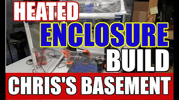 Cheap 3D printing enclosure modified to add heat - build video