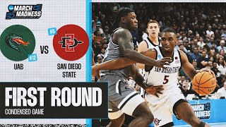 San Diego State vs. UAB - First Round NCAA tournament extended highlights