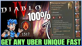 Diablo 4 - Do THIS Now - Get ALL Uber Unique Gear FAST \& EASY - Ultimate Duriel Speed Farm Guide!