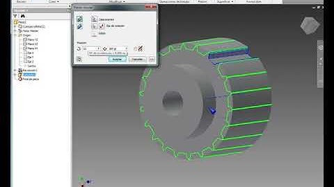 INVENTOR 2015  POLEA DENTADA VIDEO N°8