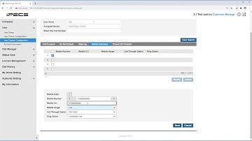 How to setup a mobile extension and call though on iPECS Cloud