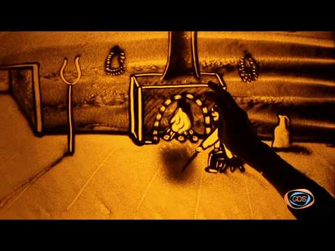 ქვიშის სამყარო - ნაცარქექია | ქვიშაზე ხატვა