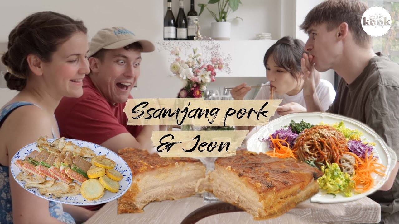 올리+리지와 새집에서 첫 모임!(ft.쌈장통구이+전)