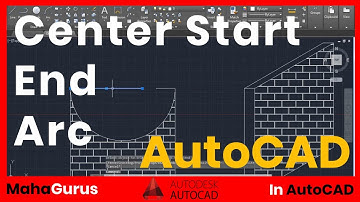 How to Make Arc by Using Center Start End in AutoCAD- Center Start End Arc Autocad Tutorial