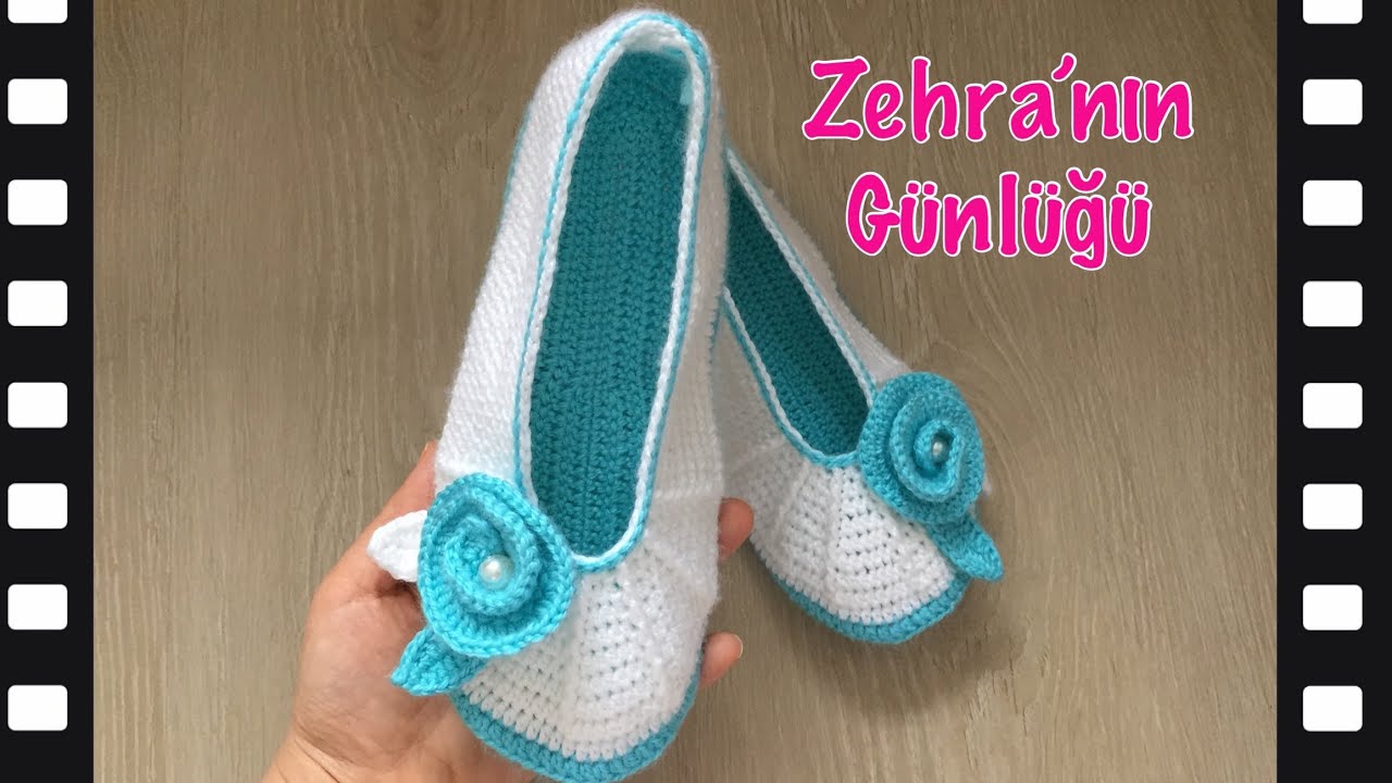 Patik kenar yapımı - Kolay babet patik kenarı yapımı - tığ işi patik