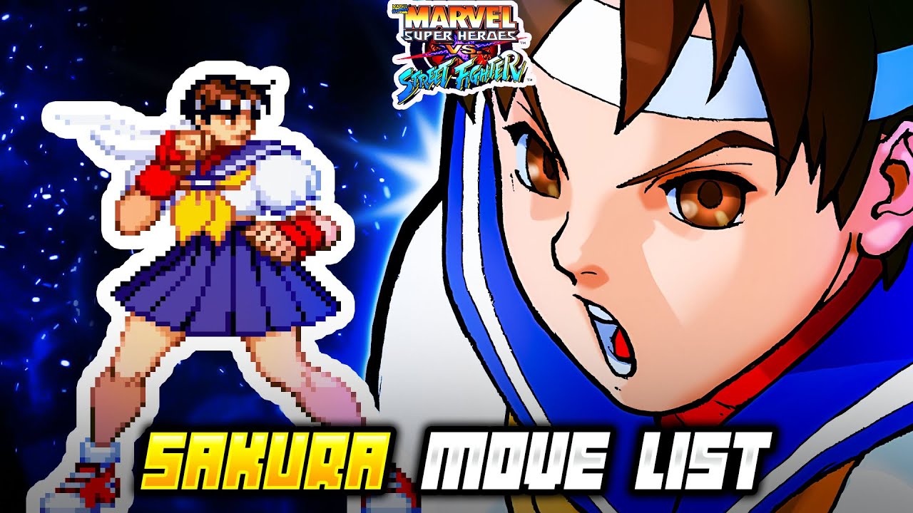 SAKURA MOVE LIST - Marvel Super Heroes vs. Street Fighter (MSHvSF)