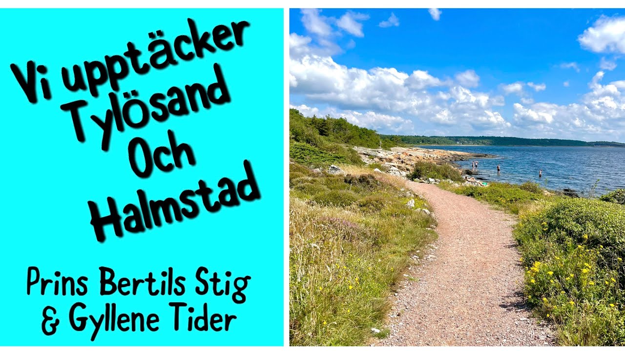 Vi upptäcker Tylösand och Halmstad och cyklar hela Prins Bertils stig till Gyllene Tider-museet 🤩