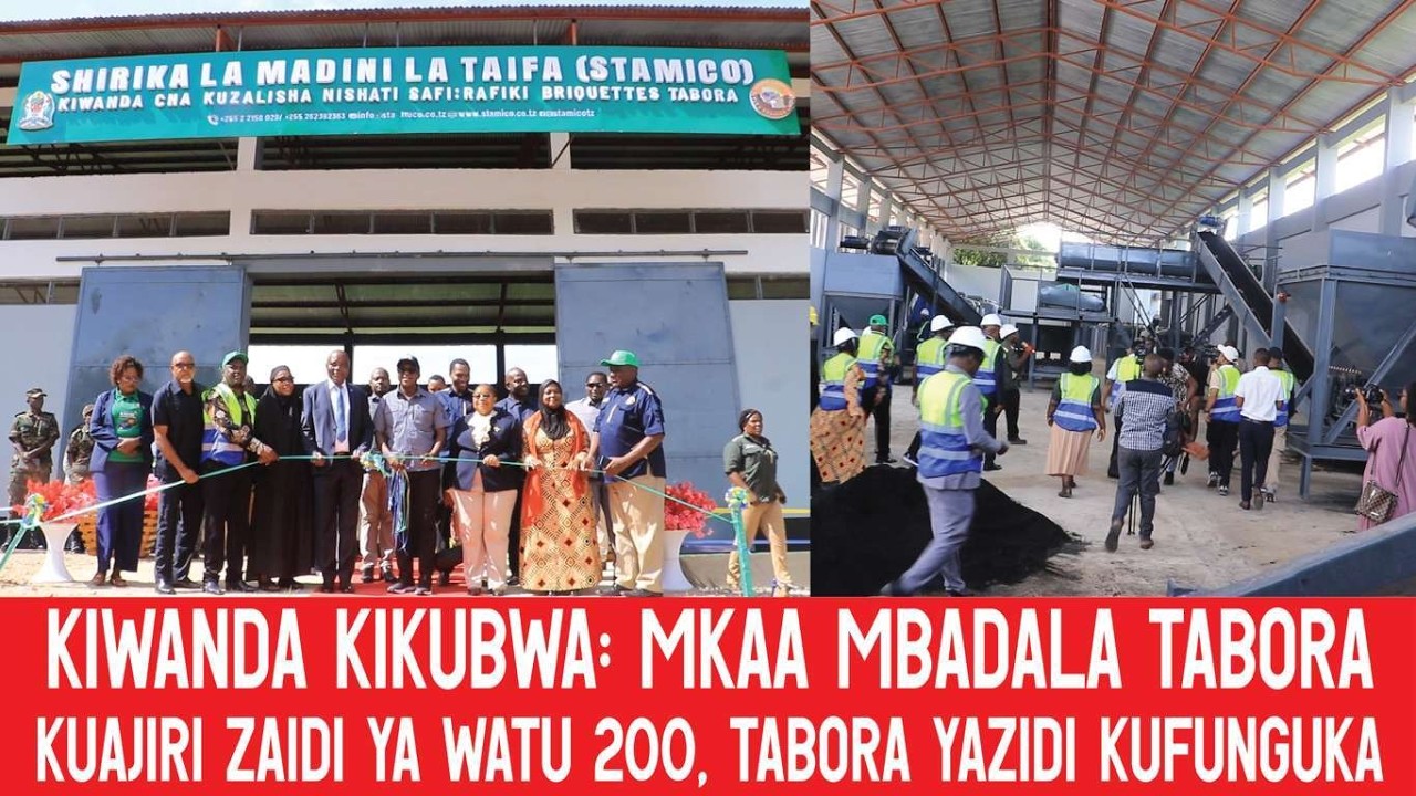 KIWANDA KINGINE TABORA AJIRA ZAIDI YA 200, UZALISHAJI WA NISHATI SAFI YA MKAA MBADALA