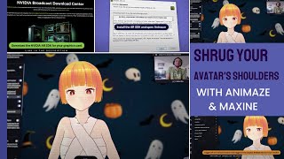 Avatars shrugging shoulders || Maxine AR SDK with Face & Shoulders Tracking  in Animaze screenshot 4