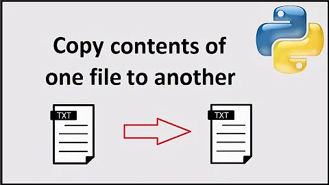 Copy contents of one file to another file in Python