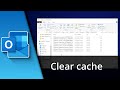 Clear Outlook Cache | How to delete cache in Outlook ✅ Tutorial
