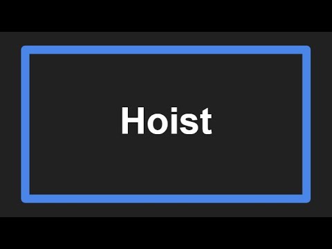 Meaning of Hoist - YouTube