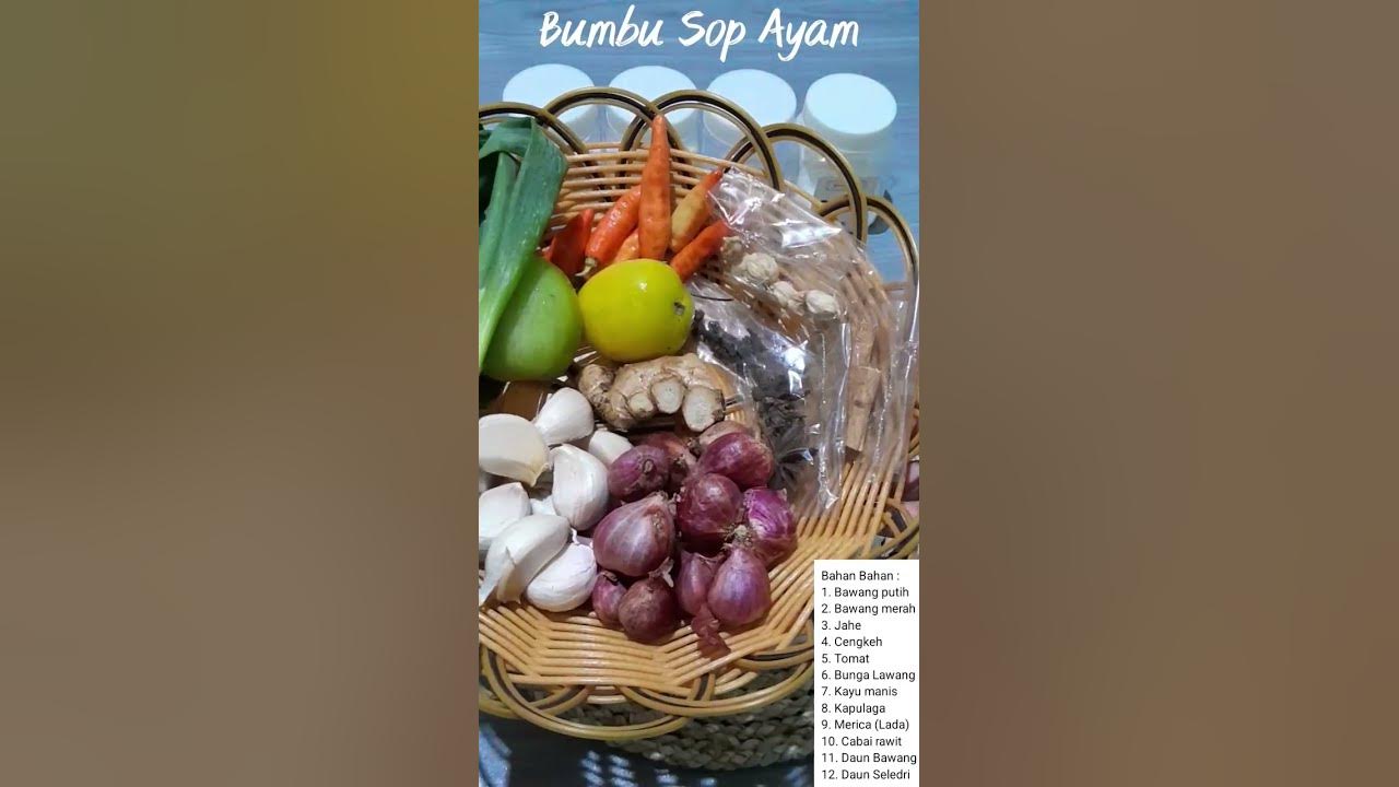 Bumbu Sop Ayam yang Mantap