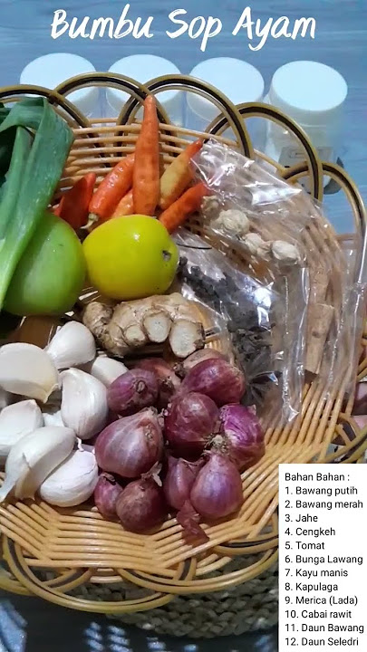 Bumbu Sop Ayam yang Mantap