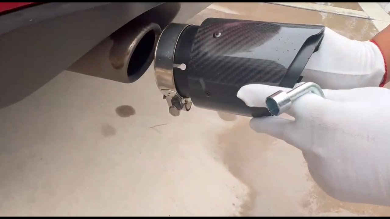 Real Carbon Fiber Exhaust Tip Install Video