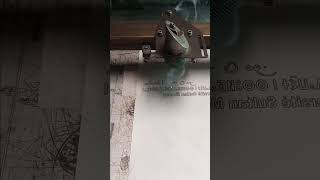 Cutting Golden Plexiglass with Laser تقطيع البليكسي كلاص الذهبي بالليزر