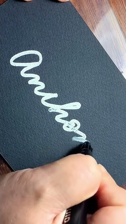 How to write ‘Anthony’ in cursive - YouTube