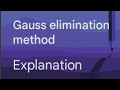 Gauss elimination method part-3(NSM)#bca #bsc 
