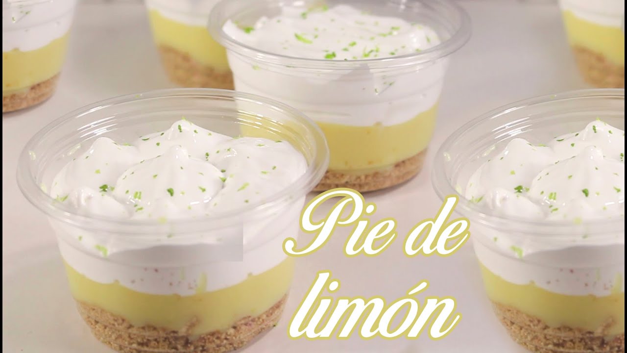 🔴 PIE DE LIMON EN VASO 🍋 LEMON PIE Postre Fácil y Económico Paso A