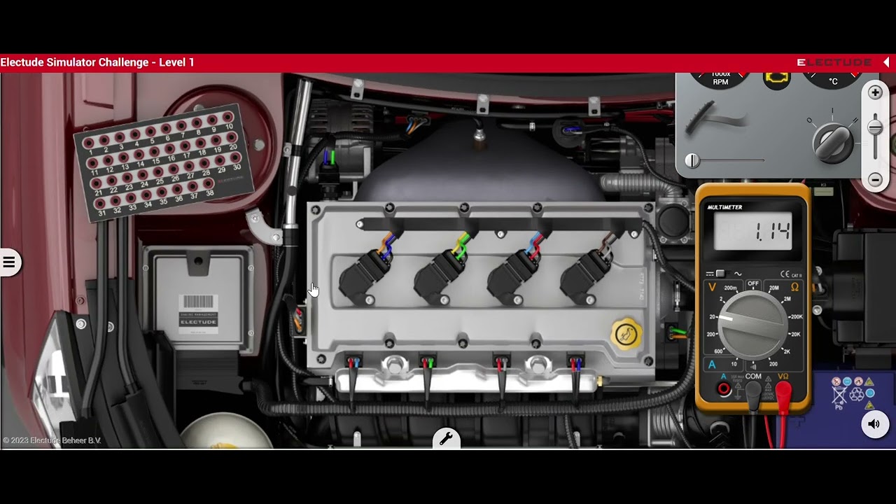 Electude simultor level 1 P0689 YouTube