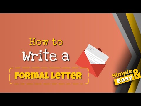 How To Write A Formal Letter |Simple And Easy Method