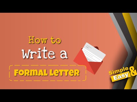 How To Write A Formal Letter |Simple and Easy Method
