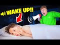 INTERRUPTING Little Brother's SLEEP.... *PRANK*