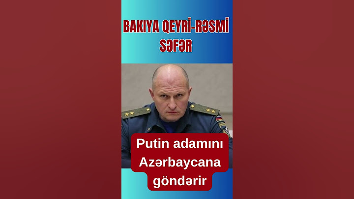 Putin bu adamı Bakıya NİYƏ GÖNDƏRİR?