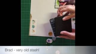 Combining old & new stash on a layout
